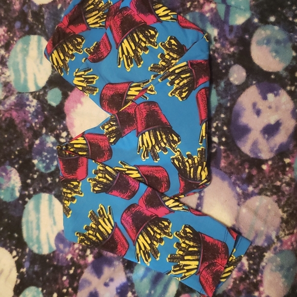 Lularoe French Fry Leggings, OS - Picture 2 of 2